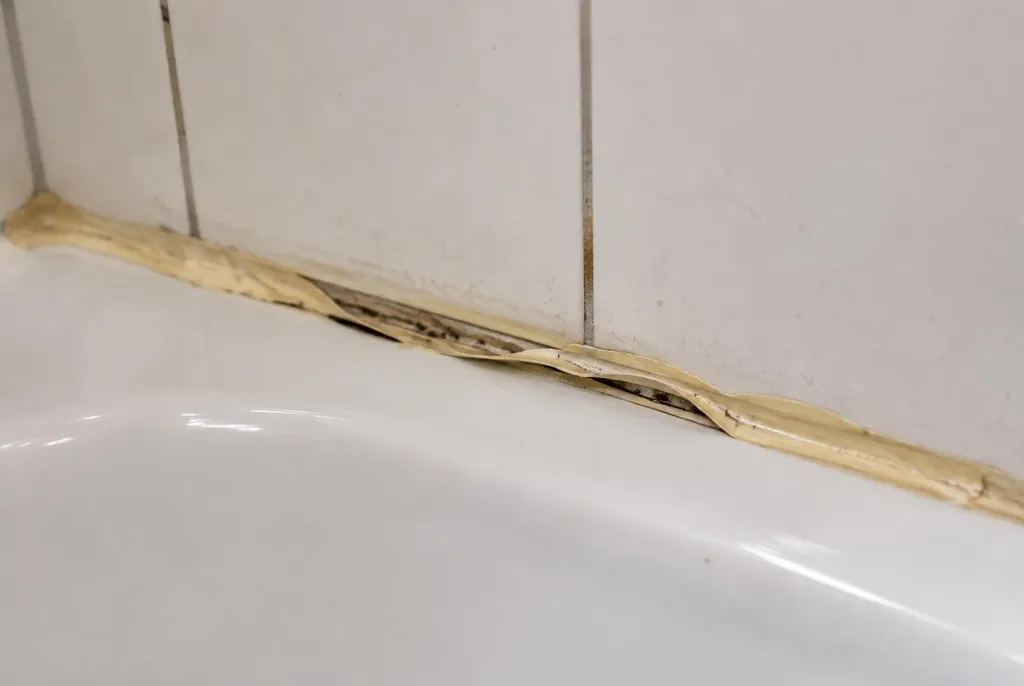 Kitbedrijf Heemstede – loslatende kit naast het bad